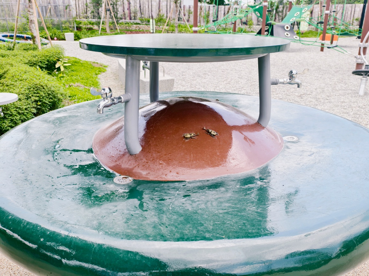 ★台中最新親子景點★東勢獨角仙生態公園，全台首創獨角仙撫育基地，4.8米羽化之塔超刺激、35種遊戲體驗、夏日戲水區，放電兼科普教育、順遊客家文化園區，免門票親子新亮點！！