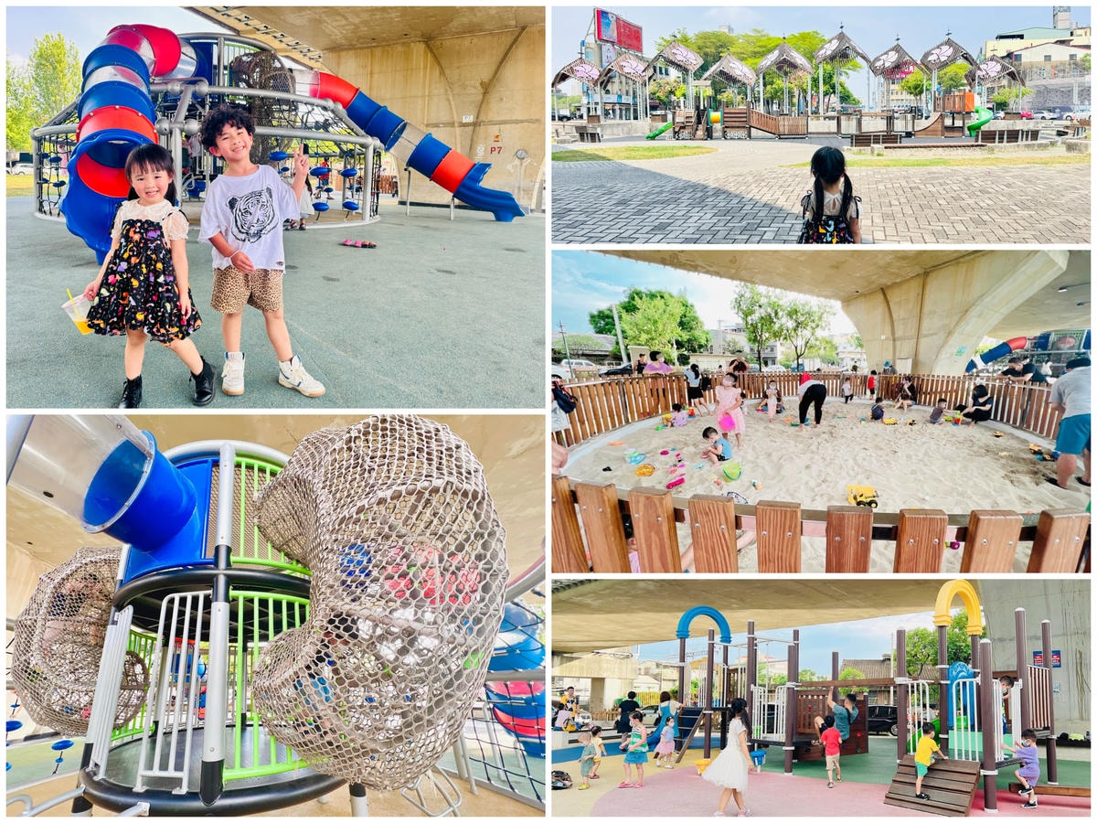 ★嘉義親子景點推薦★嘉義最新北香湖公園『綠豆仁遊戲場』，首座