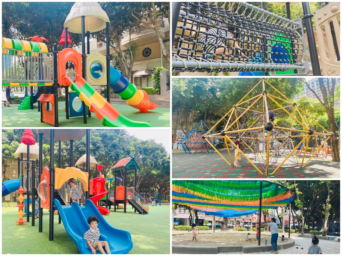 ★桃園★同安親子公園*鄰近全台最美圖書館的小綠地,溜滑梯、立