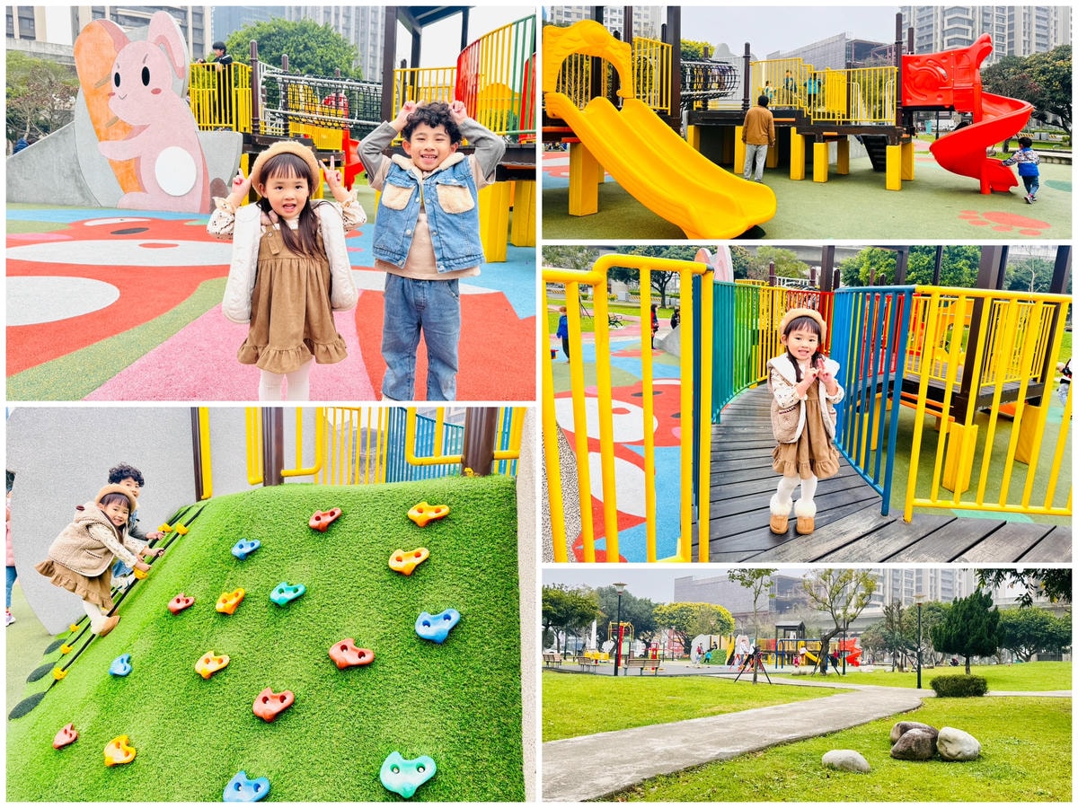 ★桃園●八德*最萌兔兔主題遊戲場『建德公園』,重新翻修更好玩