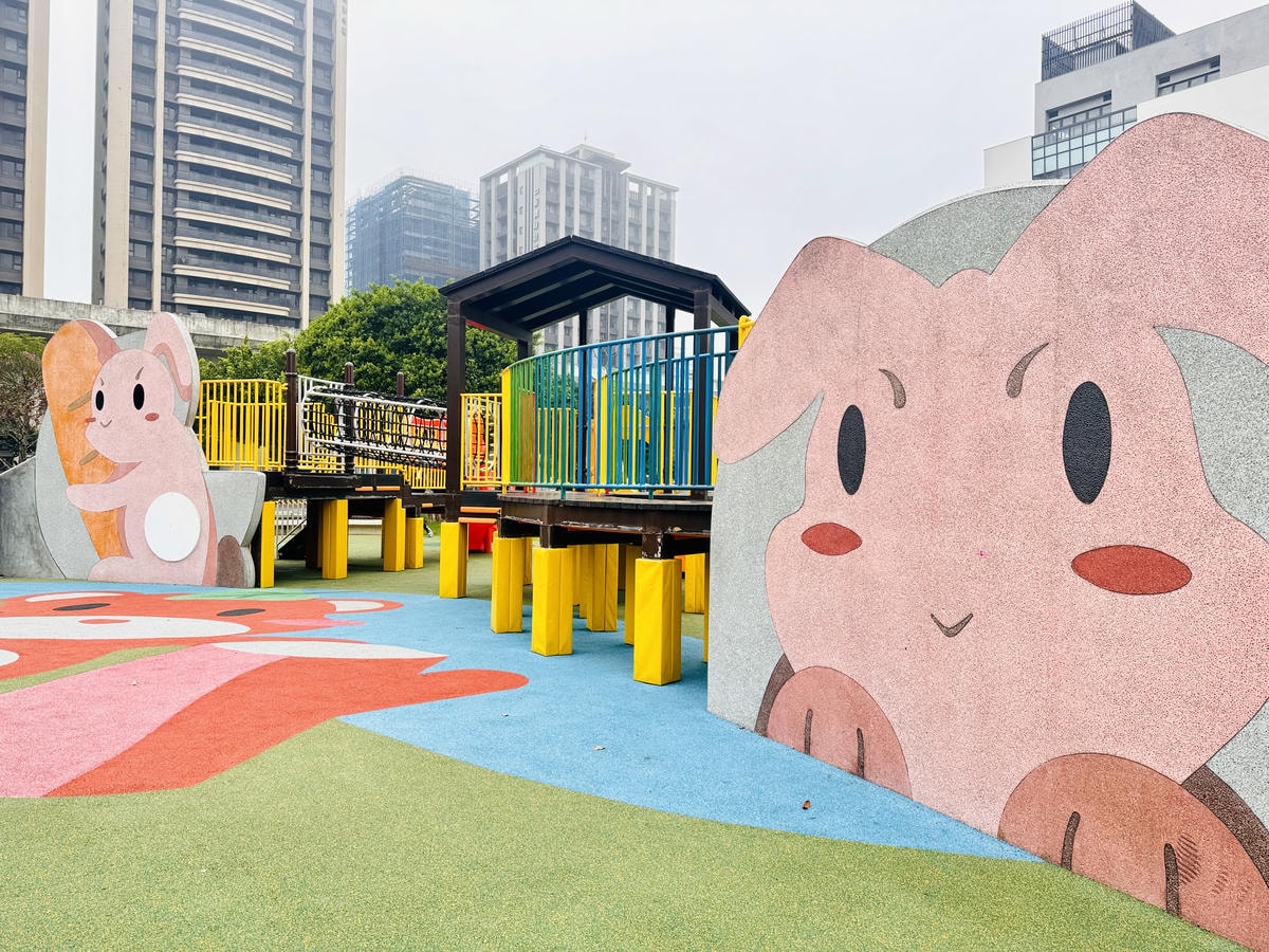 ★桃園●八德*最萌兔兔主題遊戲場『建德公園』,重新翻修更好玩 ★桃園●八德*最萌兔兔主題遊戲場『建德公園』,重新翻修更好玩