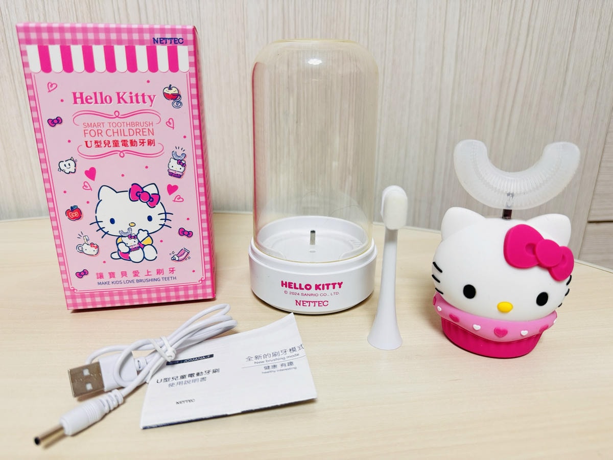 ★好物推薦★ NETTEC--U型兒童電動牙刷(KITTY ★好物推薦★ NETTEC--U型兒童電動牙刷(KITTY