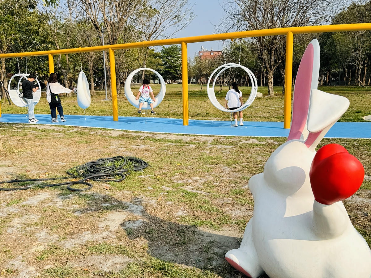 ★彰化親子景點推薦★『田尾怡心園』特色遊戲場萌度爆表，磨石子