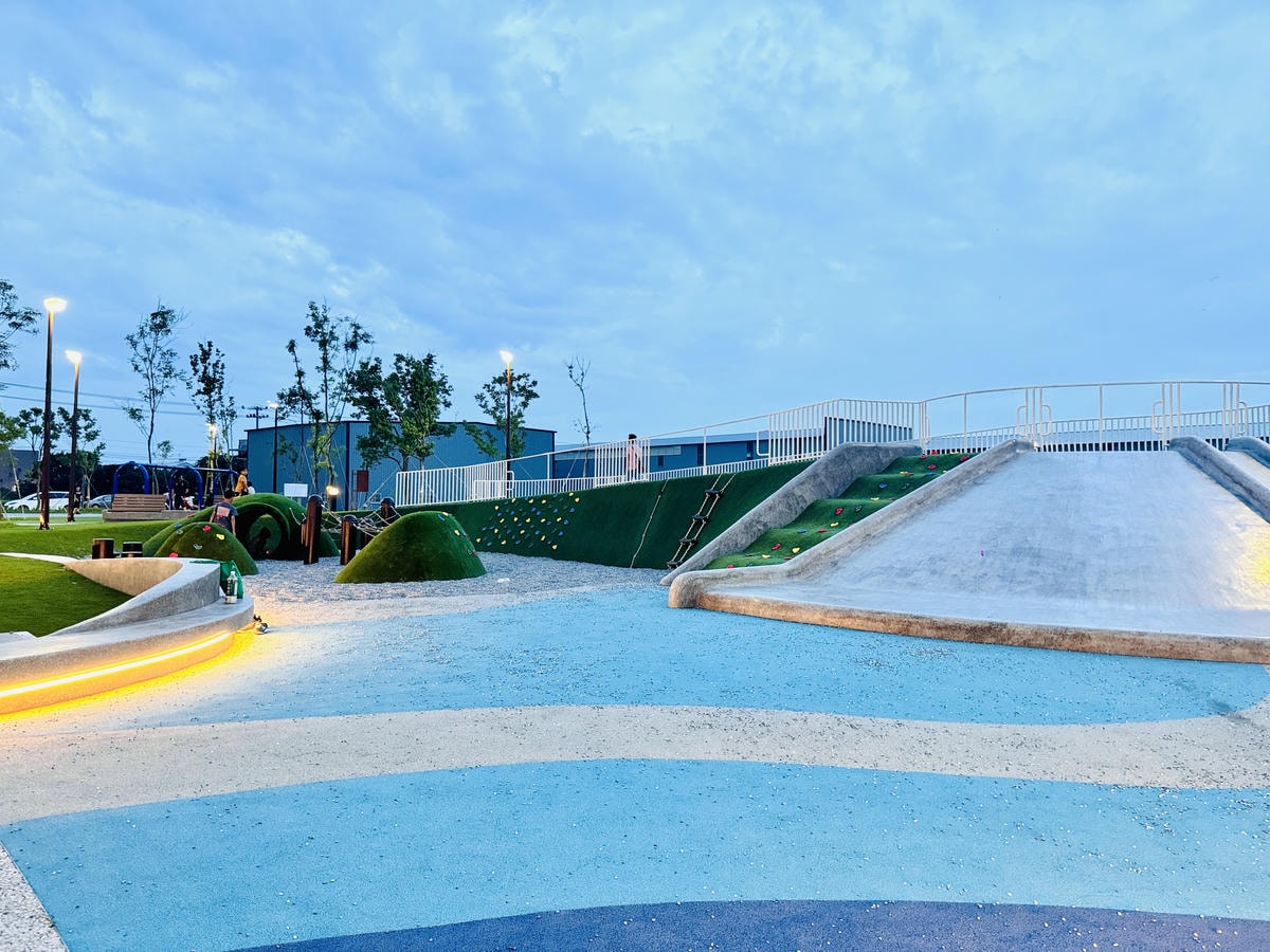 ★桃園親子景點推薦★蘆竹最新特色遊戲場『新龍公園』,磨石子滑 ★桃園親子景點推薦★蘆竹最新特色遊戲場『新龍公園』,磨石子滑