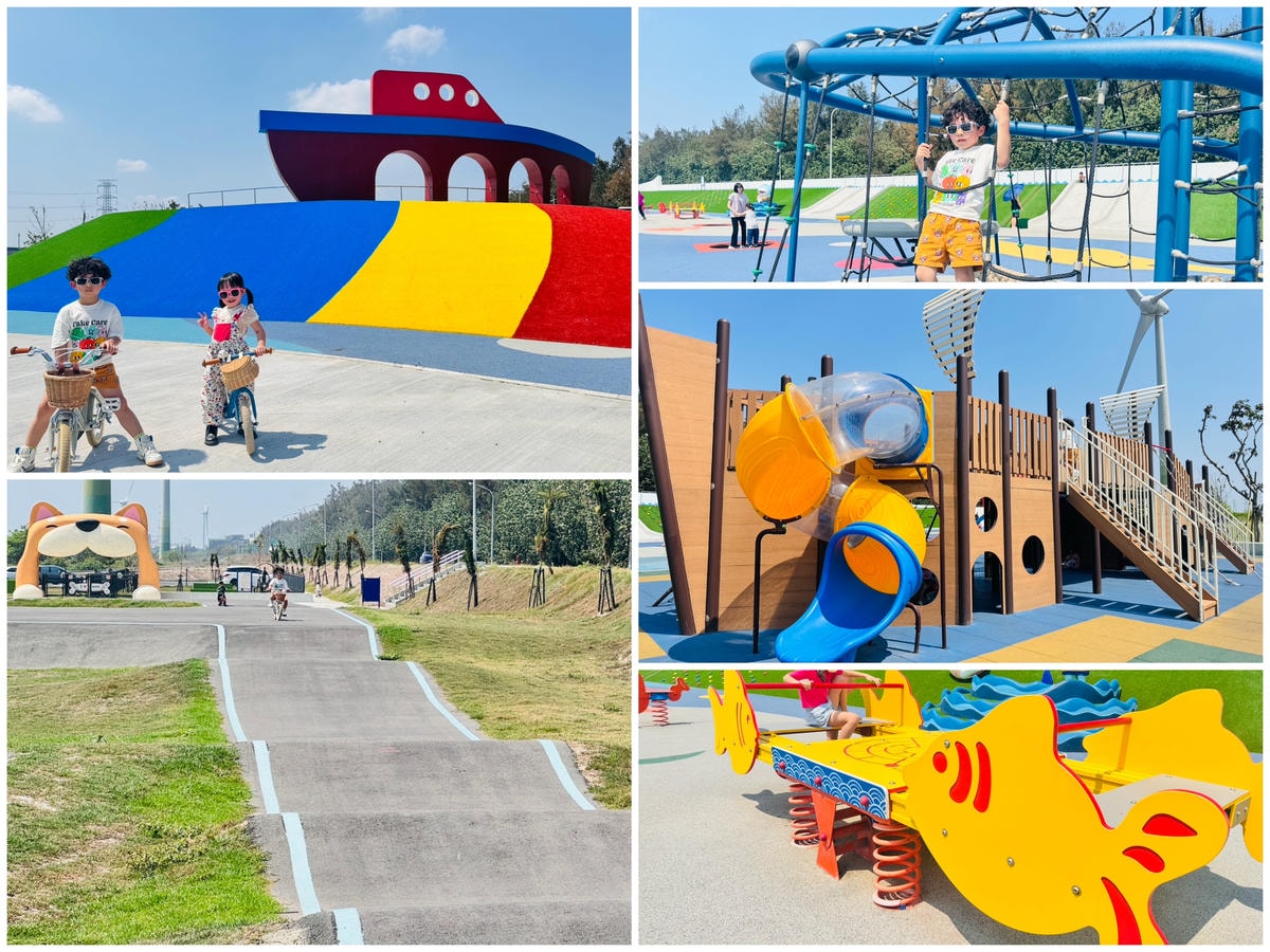 ★彰化親子景點推薦★『嬉濱海豚公園』彰化首座濱海特色遊戲場，