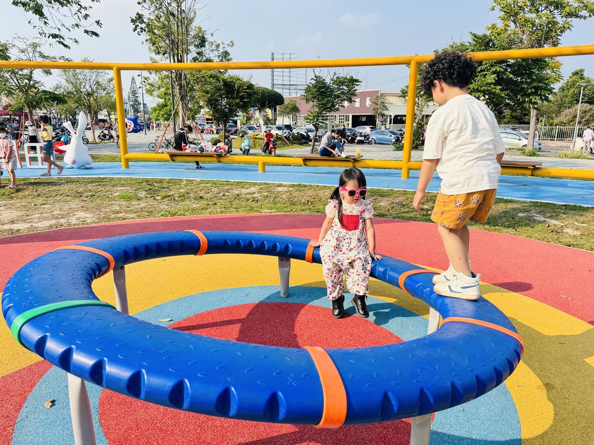 ★彰化親子景點推薦★『田尾怡心園』特色遊戲場萌度爆表，磨石子