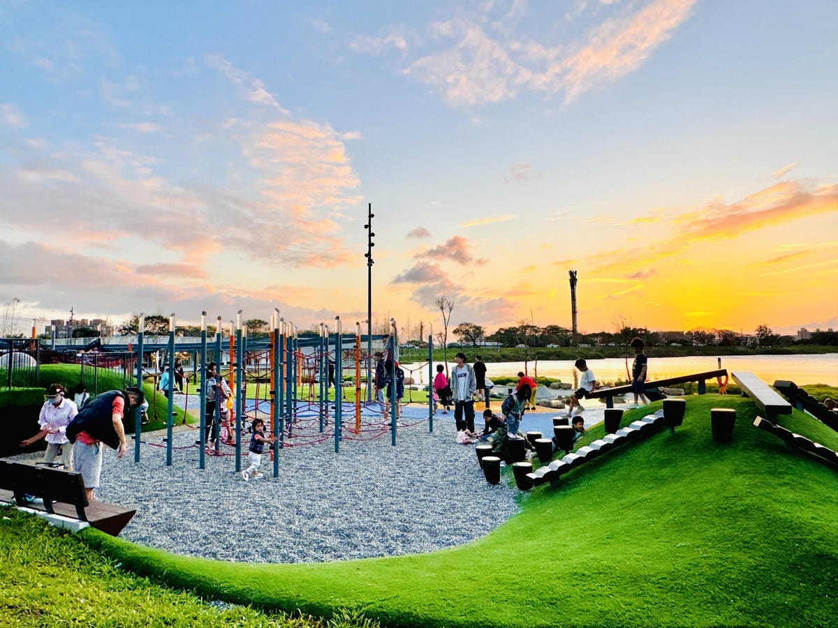 ★桃園親子景點推薦★桃園最新特色遊戲場『華興池生態埤塘公園』 ★桃園親子景點推薦★桃園最新特色遊戲場『華興池生態埤塘公園』