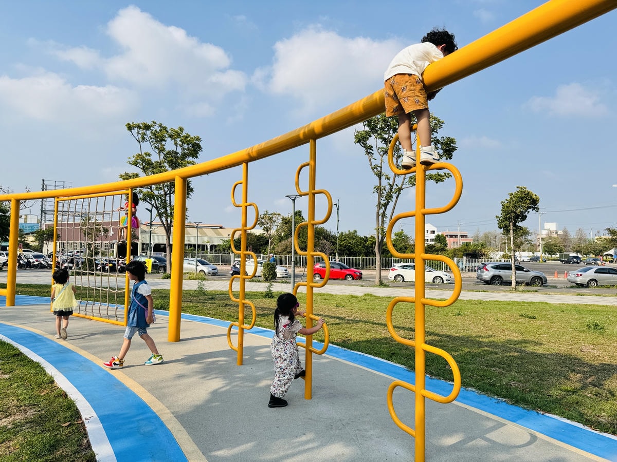 ★彰化親子景點推薦★『田尾怡心園』特色遊戲場萌度爆表，磨石子