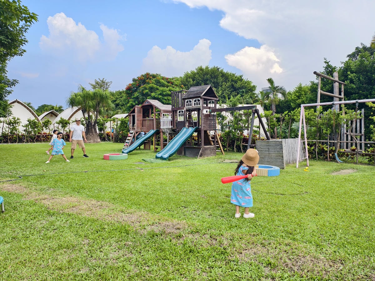 ★彰化親子露營推薦★哈比雪兒豪華懶人露營，一泊二食