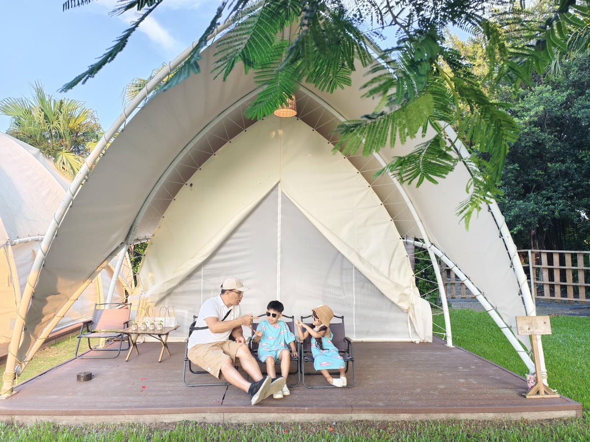 ★彰化親子露營推薦★哈比雪兒豪華懶人露營，一泊二食