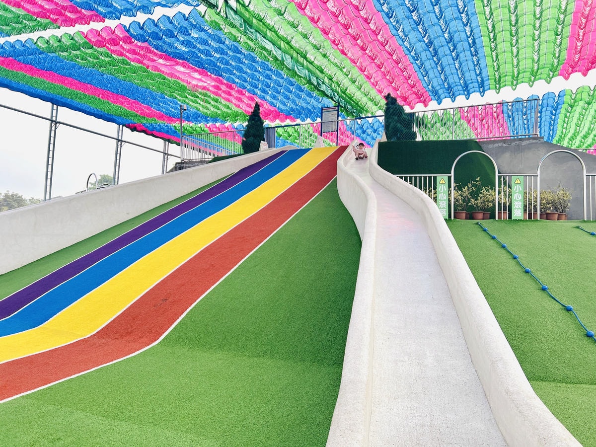 ★南投景點推薦★超美的名間親子生態園區,大面積的彩色遮陽、環 ★南投景點推薦★超美的名間親子生態園區,大面積的彩色遮陽、環