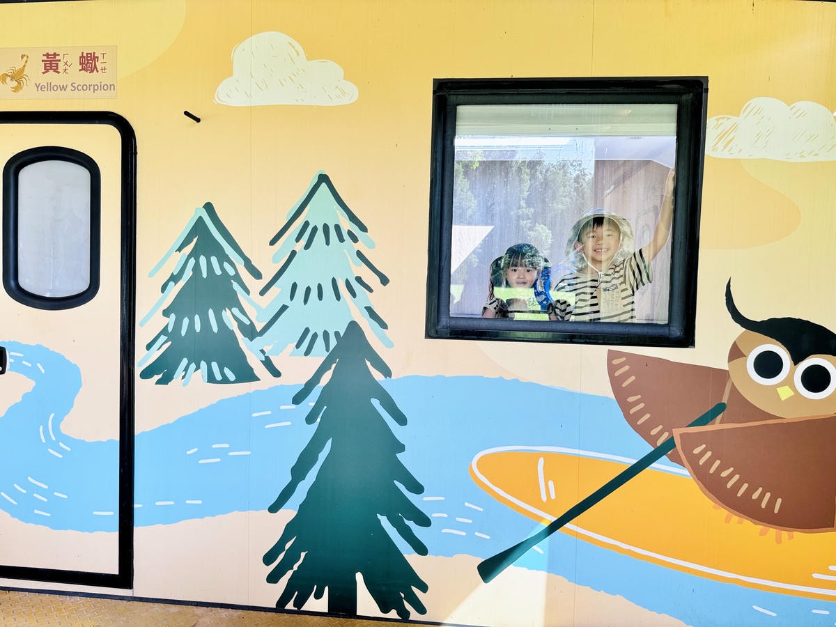 ★嘉義親子露營住宿推薦★『築夢森居』體驗一泊二食野奢露營車，