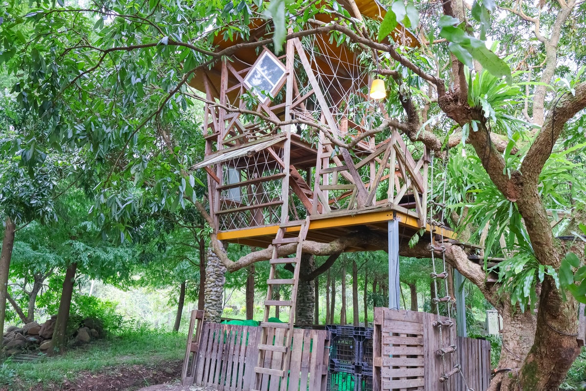 ★嘉義親子露營住宿推薦★『築夢森居』體驗一泊二食野奢露營車，